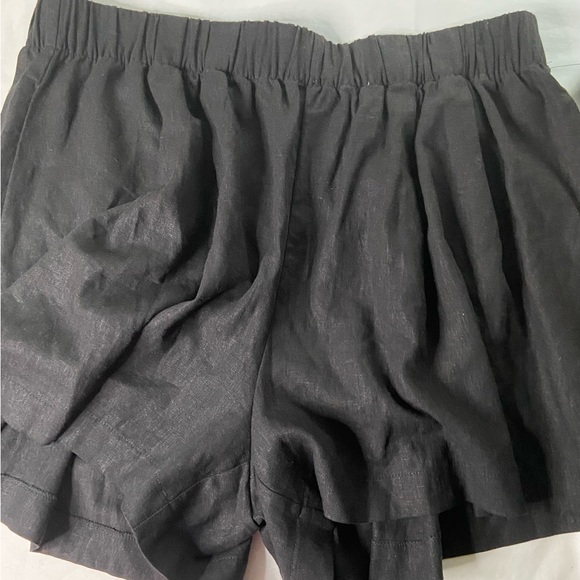 Scoop,black linen blend shorts SZ XL (16-18)  NWT - Picture 2 of 6